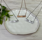 Football Mom, Tennis Mom, Soccer Mom Necklace available in silver, gold, or rose gold by Coastal Ginger Creations
