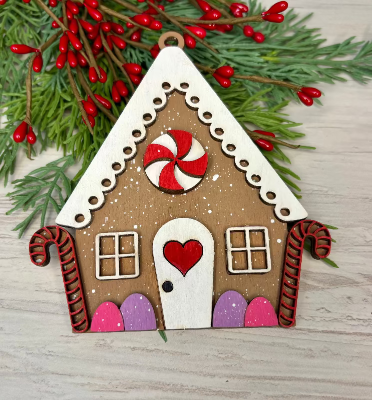 Gingerbread House Ornament bar To-Go Ornament by coastal Ginger Creations 