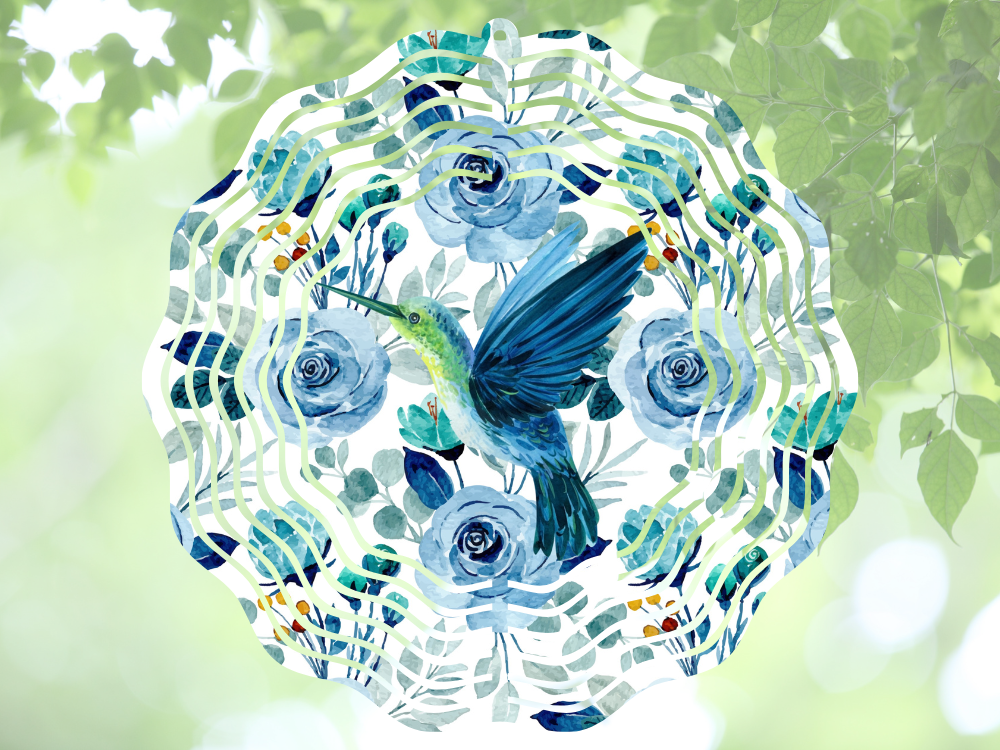 Hummingbird Wind Spinner by Coastal Ginger Creations 