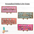 Personalized Mother’s Day Name Frame – Custom Kids or Grandkids Keepsake Gift
