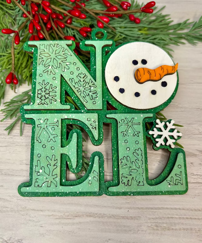 Noel Ornament Bar To-Go Ornament by Coastal Ginger Creations 