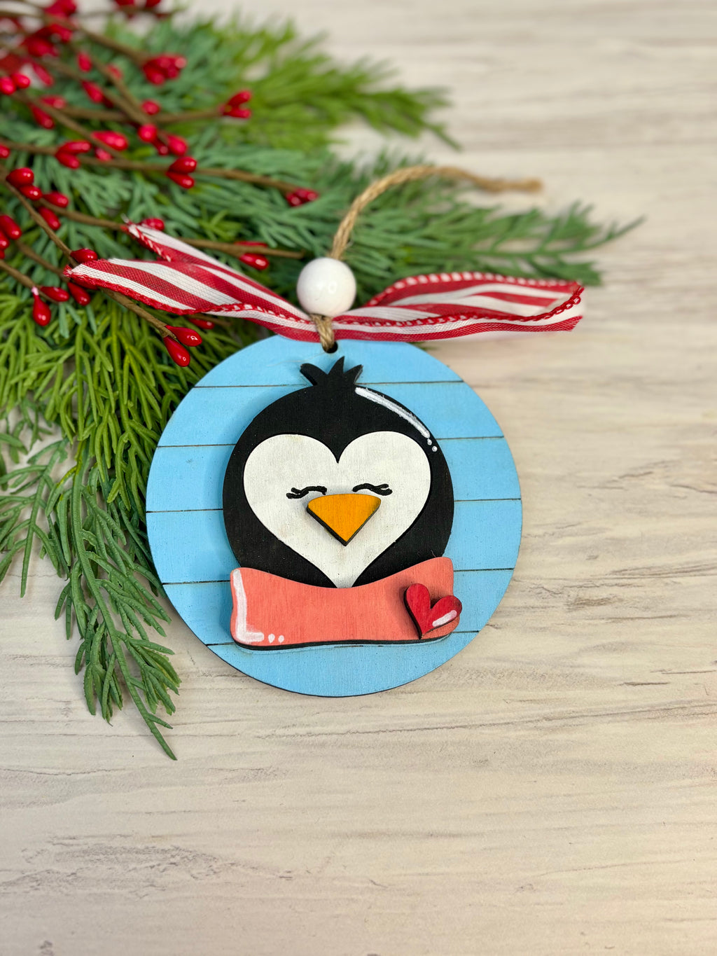 Penguin Ornament for Ornament Bar by Coastal Ginger Creations 