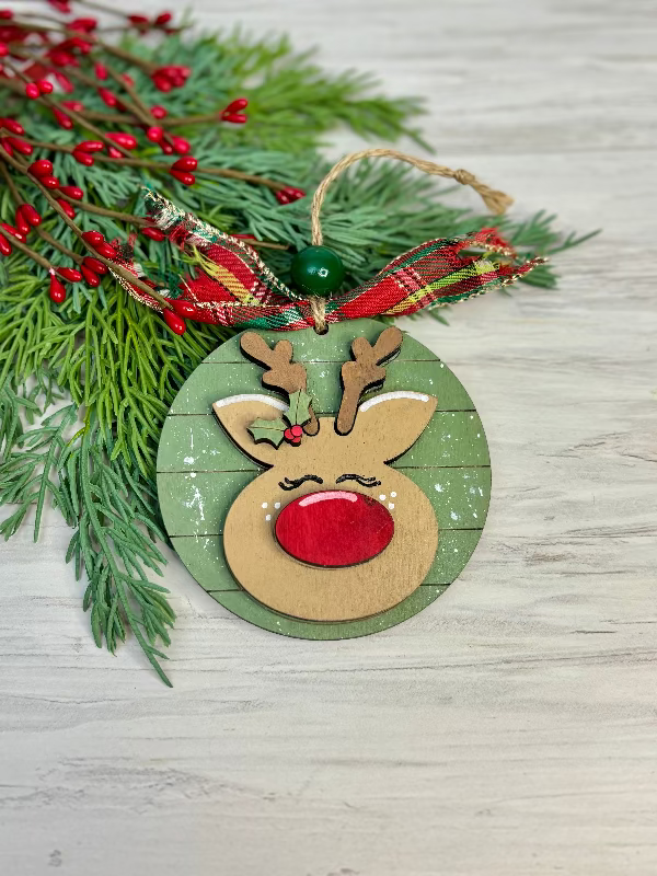 Reindeer Ornament for Ornament Bar by Coastal Ginger Creations 